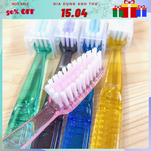 BÀN CHẢI ĐÁNH RĂNG DR HAPPY CÓ NẮP ĐẬY - BÀN CHẢI ĐÁNH RĂNG NGUYÊN LON 25 CÂY