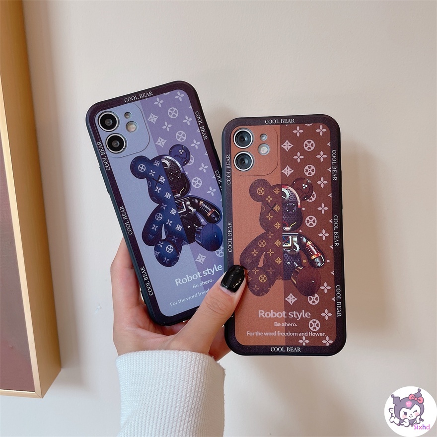 Ốp Lưng OPPO A15 A15s A35 A55 A5s A5 A9 A8 A31 2020 A55 A52 A72 A92 A93 F11 F17Pro Reno 5 4F Realme C21 C15 C12 C11 Realme 8Pro 5 5i 5s Casing Fashion Bear Kaws Phone Case Soft Silicone Protective Cover