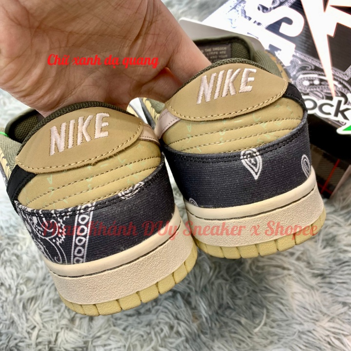 Giày Sneaker Sb Dunk Low x Travis Scott cổ thấp nam nữ Hàng TC