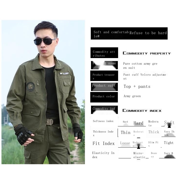 Bộ Đồ Bảo Hộ Lao Động Bằng cotton Dày Dặn Họa Tiết Rằn Ri