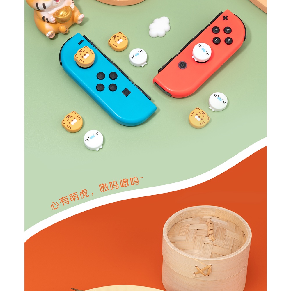 Nút Bấm Hình Hổ Dành Cho Tay Cầm Chơi Game Nintendo Switch &OLED & Lite