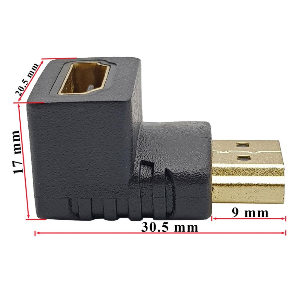 Đầu nối HDMI sang HDMI vuông góc