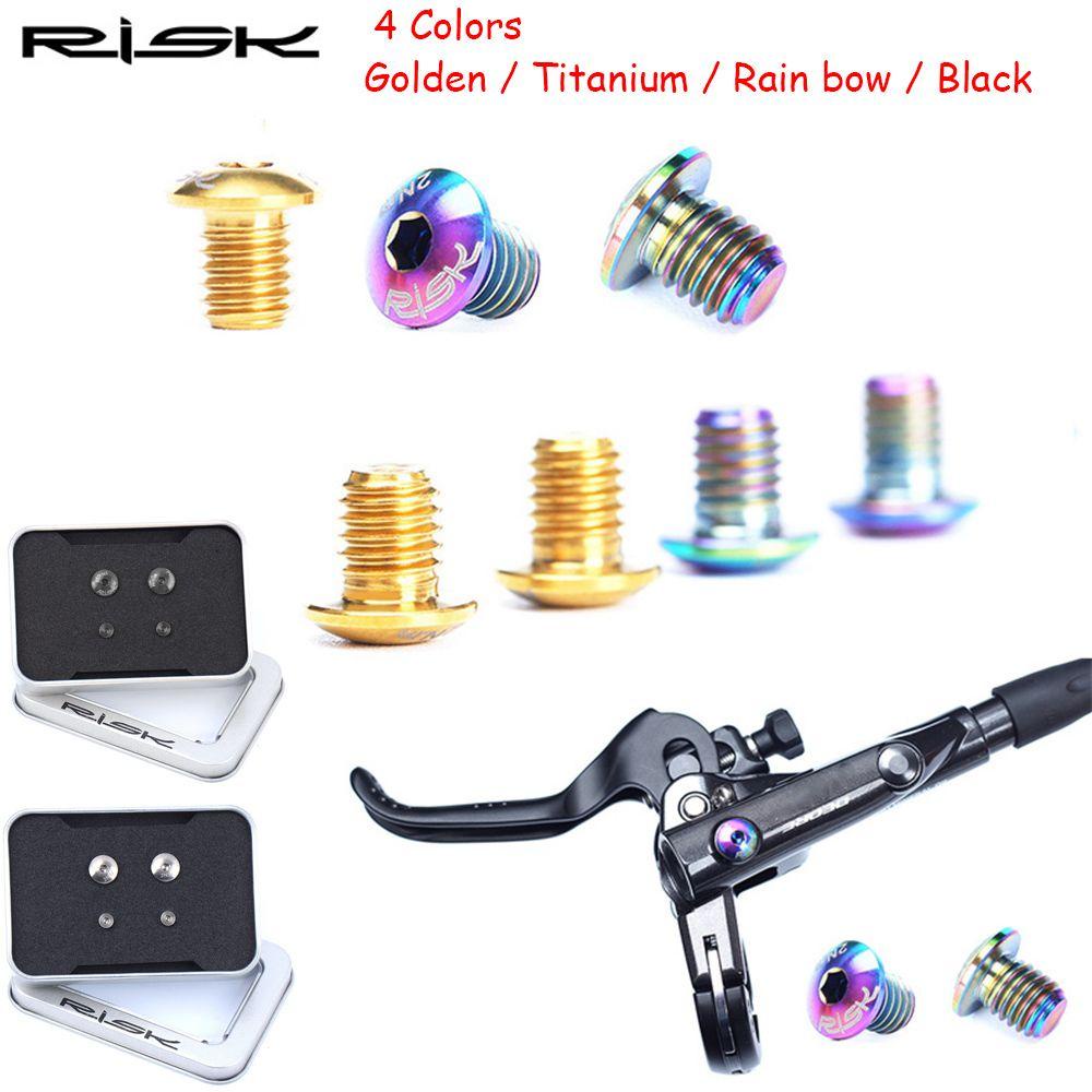 Set 2 / 4 Bu Lông Gắn Nắp Phanh Thủy Lực Xe Đạp Bằng Titan