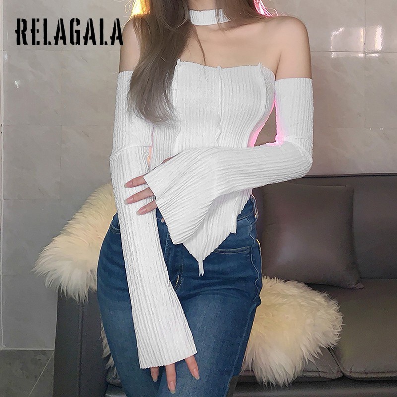 Áo Lửng Hai Dây Ôm Dáng Màu Trơn Thời Trang Dành Cho Nữ