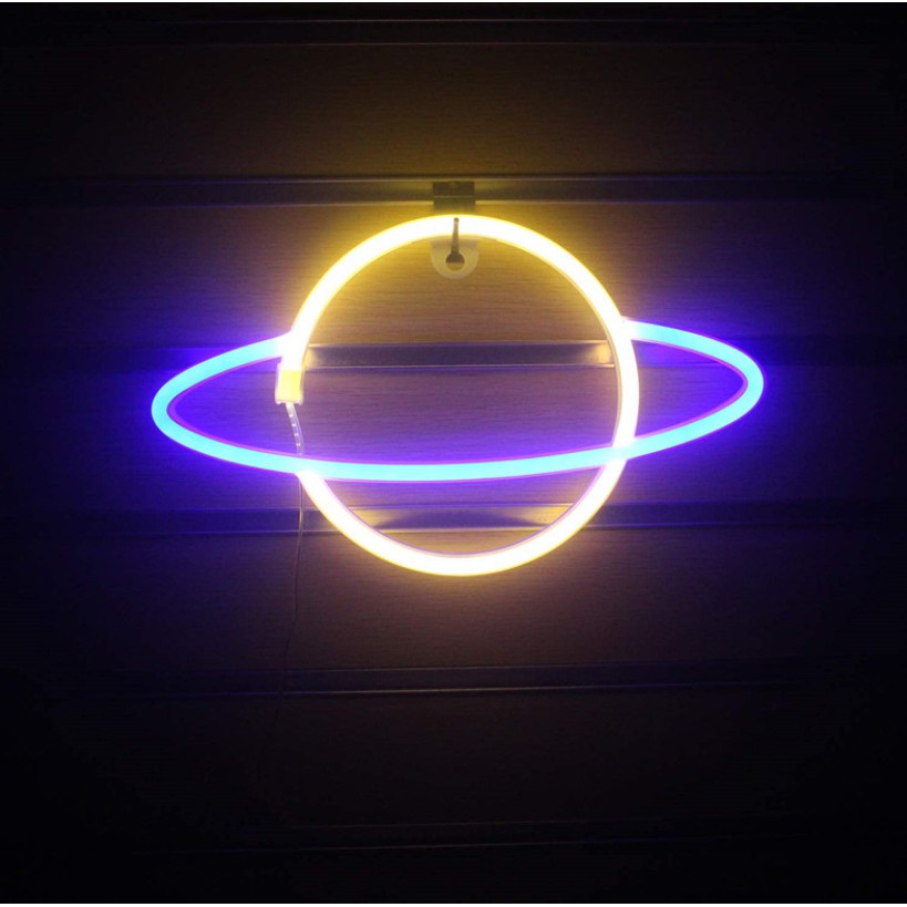 Đèn Led Neon Decor Phòng Ngủ Mẫu Mã Đa Dạng - BinaShop - Tặng kèm pin và móc treo