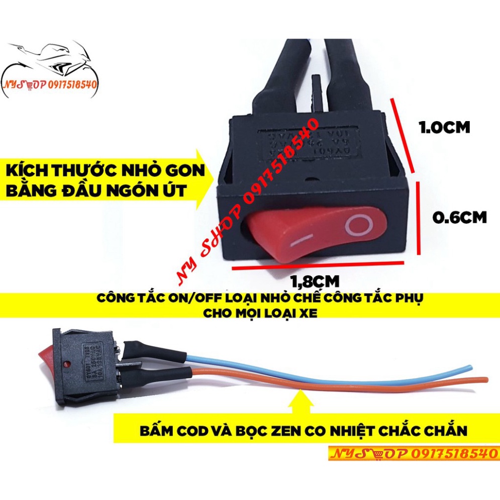 BỘ NÚT CÔNG TẮC PHỤ CHO XE MÁY Ảnh thật Sp