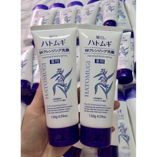 Sữa rửa mặt ý dĩ Hatomugi Naturie 130g Nhật Bản