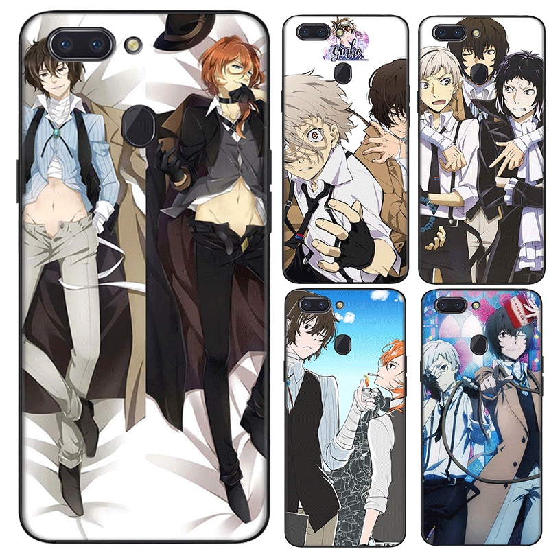 Ốp điện thoại mềm hình anime bungou stray dogs Nhật Bản cho OPPO A3S A5 A37 A39 A5S A7 A59 A77 F1S F3 F5 F7 F9