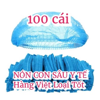 Nón , mũ con sâu trùm đầu, nón phẫu thuật y tế, spa...