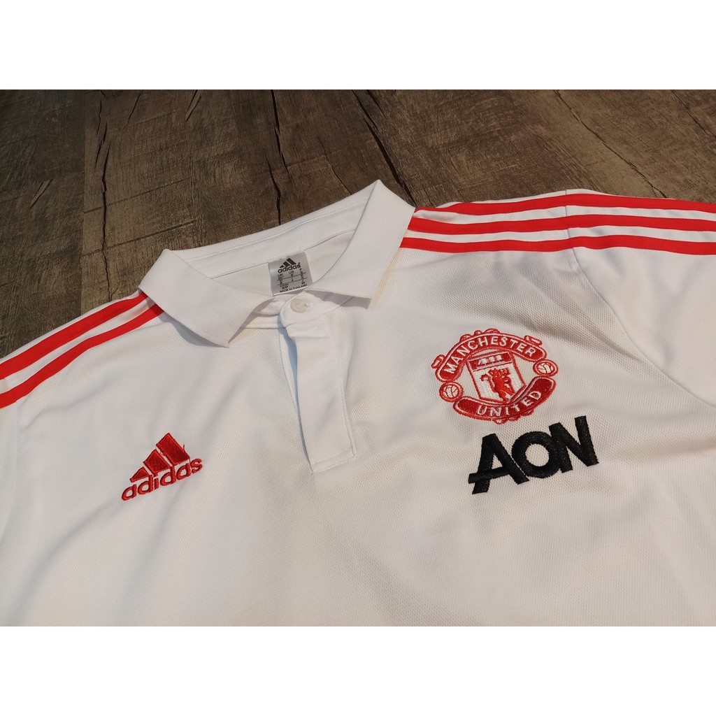 Áo thun polo Manchester 2019, áo polo MU 2019 trắng | BigBuy360 - bigbuy360.vn