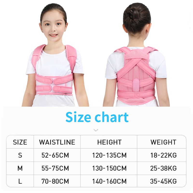 Đai đeo điều chỉnh tư thế JUNLAIKANG cho lưng và cột sống trẻ em