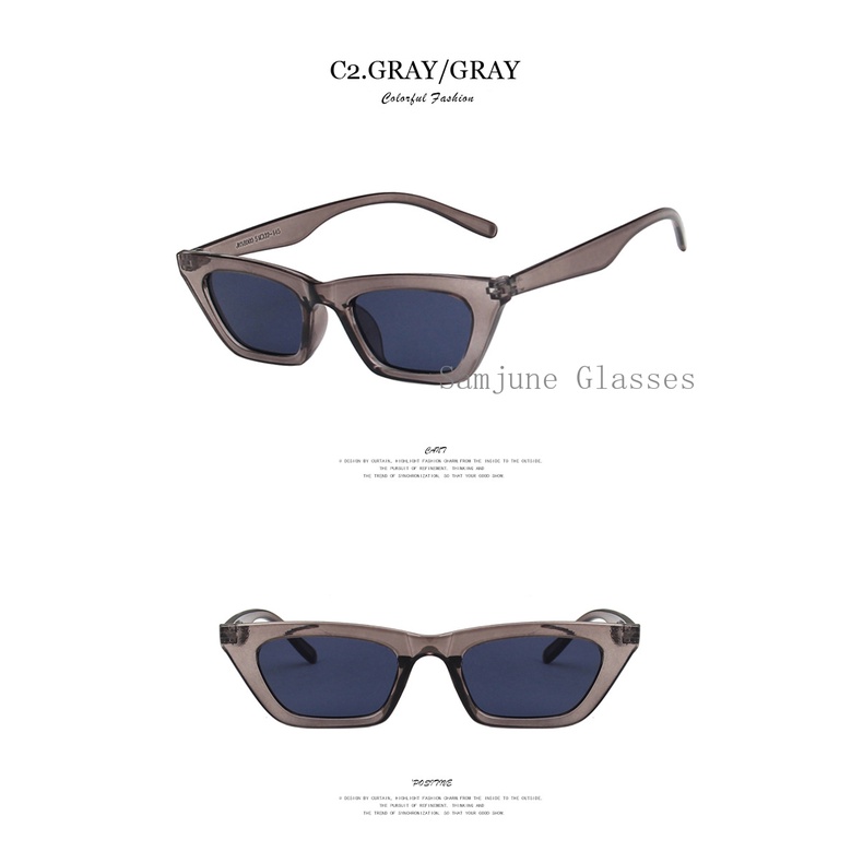 Kính mát gọng nhỏ SAMJUNE phong cách đường phố thời trang Hàn Quốc retro