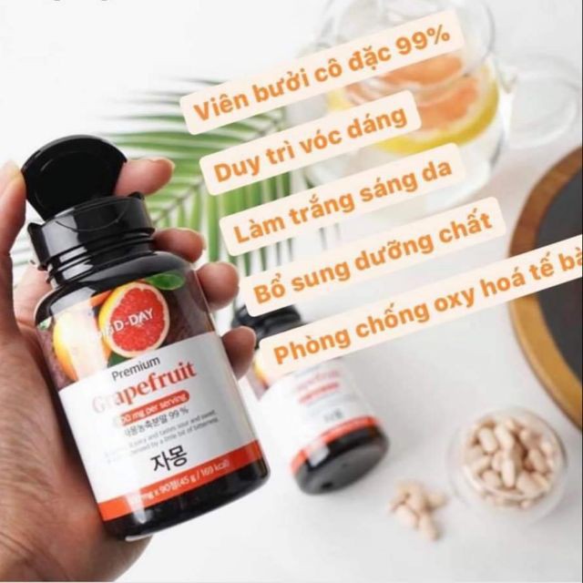 Viên cao bưởi giảm cân Nutri Dday 45g(500mg x 90 viên) | BigBuy360 - bigbuy360.vn