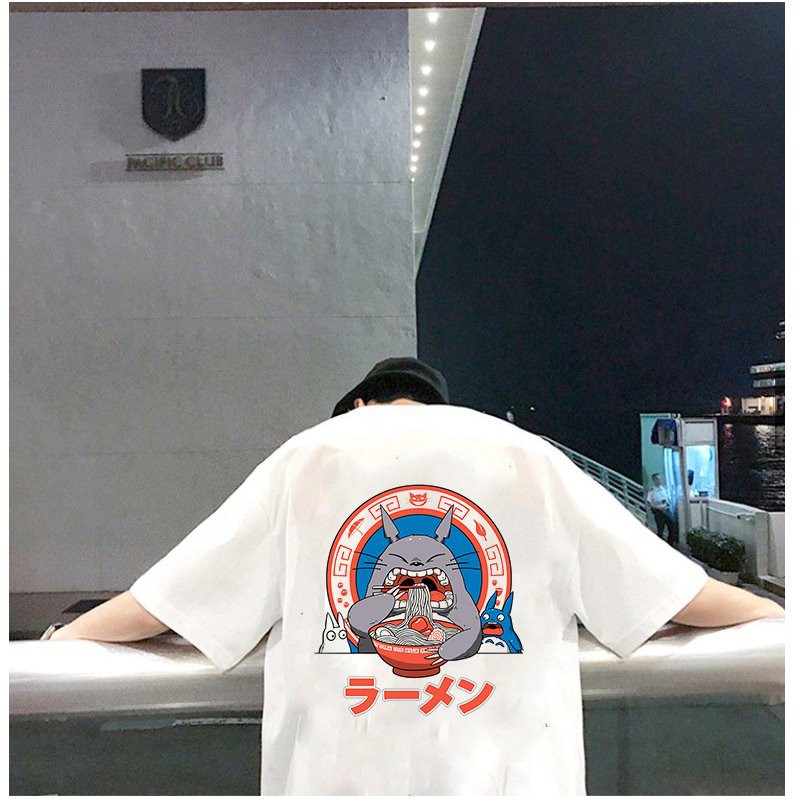 Áo thun unisex tay lỡ form rộng thần ăn mập vải dày mịn 2020T2672