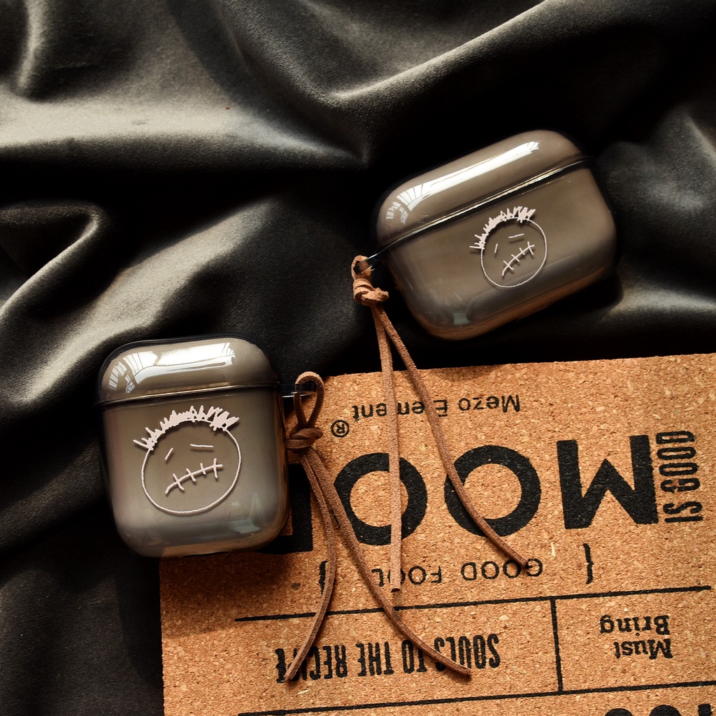 Vỏ bảo vệ hộp sạc tai nghe Bluetooth không dây Airpods 1/2/3 pro in hình Travis Scott sáng tạo