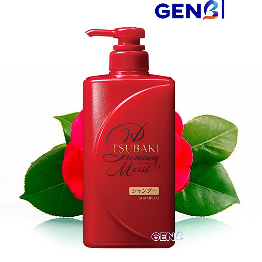 Dầu Gội Đầu Tsubaki Premium Moist Shampoo 490ml Tinh Dầu Dưỡng Ẩm Chăm Sóc Phục Hồi Tóc Shiseido Nhật Bản - Mỹ phẩm GENB