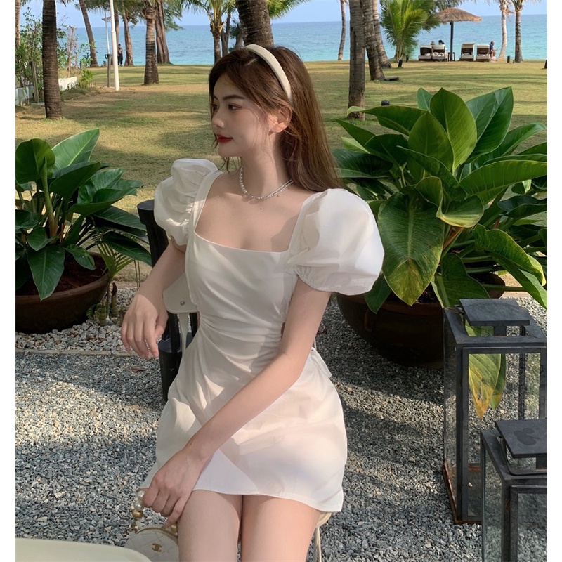 Đầm dáng a tay bồng mini Emilyshop