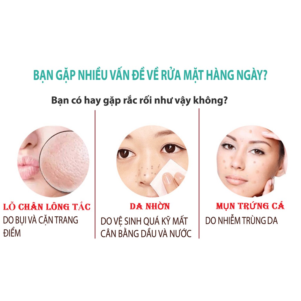 [BH 1 đổi 1] Máy Rửa Mặt Chính Hãng AIKEDILI FACIAL SILICONE CLEANSING LIGHT THERAPHY