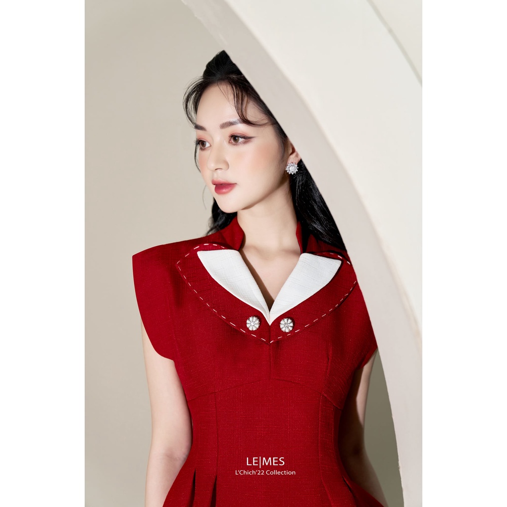 LEMES - Đầm xòe chữ A Sam