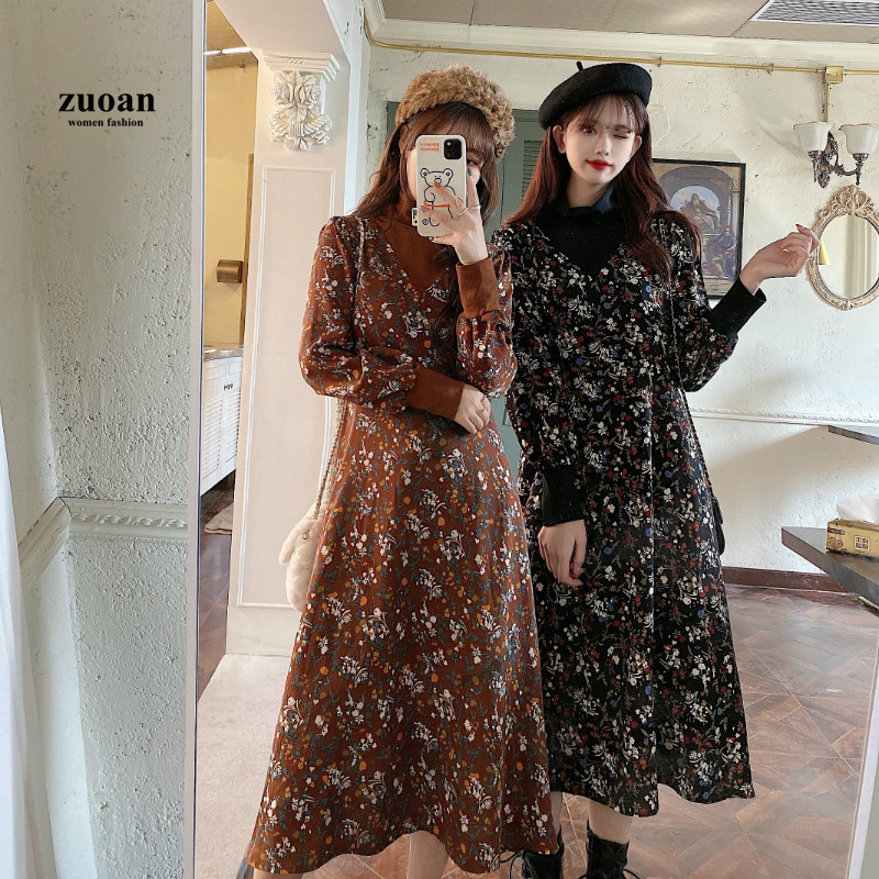 SUXI Đầm mỏng họa tiết hoa cho nữ