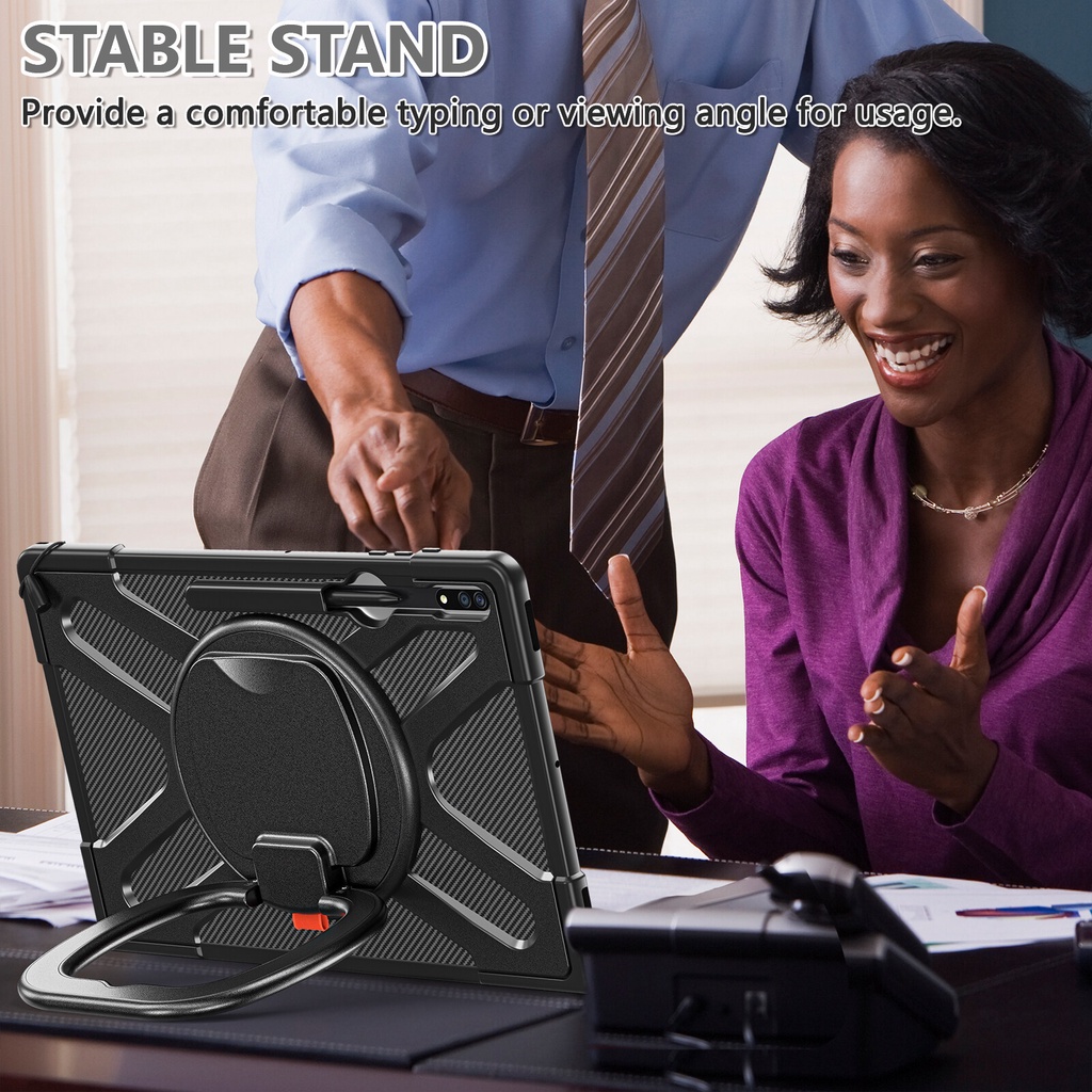 Bao Da Máy Tính Bảng Chống Sốc Có Giá Đỡ Xoay 360 Độ Cho samsung galaxy tab s9 ultra 14.6 inch 2023 tab s8 ultra 14.6 inch 2022