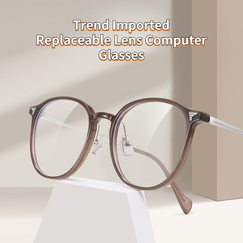 (KIQI-FASHION) COD Mắt Kính Chống Ánh Sáng Xanh Thời Trang Chất Lượng Cao Cho Nữ