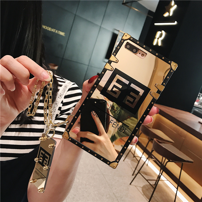 OPPO A57 A39 A77 A83 A1K Realme C2 5 5i 6 Pro 5s C3 Reno 2F 2Z 2 Z 3 Pro Gold Plating Phone Case Glossy Mirror Casing