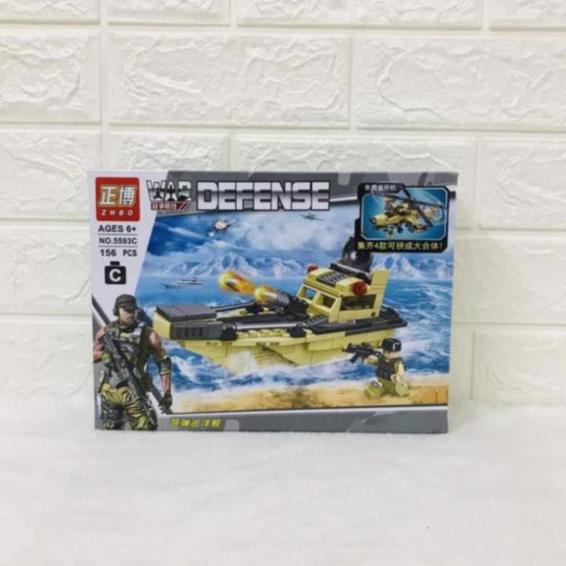 LEGO GHÉP HÌNH XE CHIẾN ĐẤU- bộ 4 xe chiến đấu từ 156 - 189 chi tiết 1/4 sản phẩm
