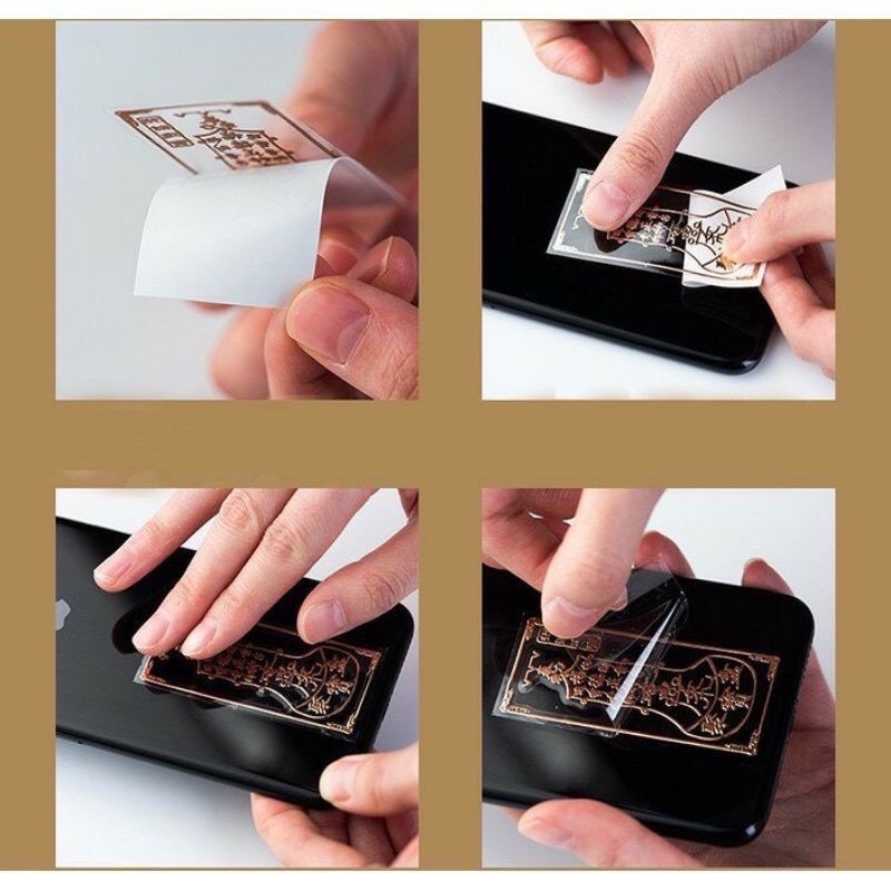 Miếng dán điện thoại ☘MAY MẮN, TÀI LỘC☘ phù hợp các dòng máy hoặc bỏ ví đẹp lung linh