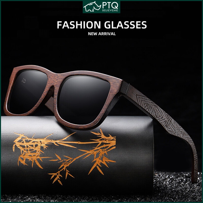 Kính Mát Gọng Gỗ Thời Trang Vintage