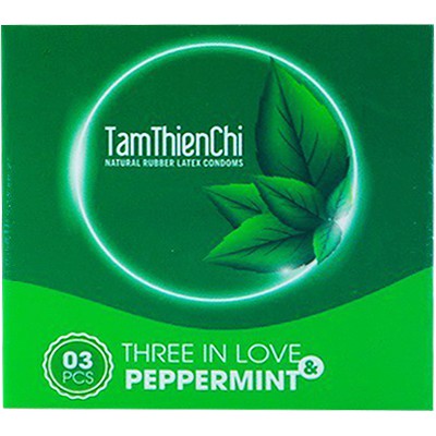 [Che tên kín đáo]Bao cao su TamThienChi Three In Love & Peppermint hộp 3 chiếc - Bigbull Shop