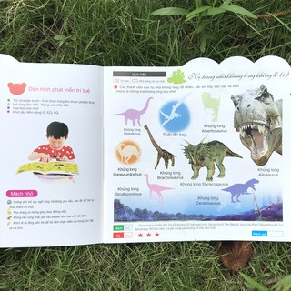 Sách - Khủng long (200 Miếng bóc dán thông minh 2-6 tuổi)