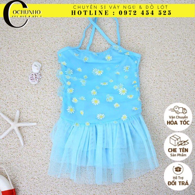 Váy Bơi Hoa Cúc Bé Gái ( 9kg - 12kg) Mới 2019 - cô chủ nhỏ chuyên sỉ