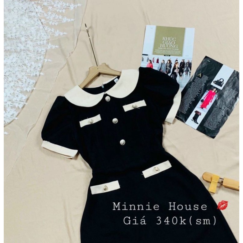 Đầm Cổ Sen "Bigsize" Phối Túi Chất Cotton Cao Cấp