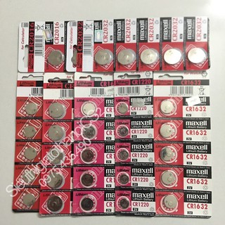 Vỉ 5 Viên Pin CR2032 / CR2025 / CR2016 / CR1632 / CR1620 / CR1616 / CR1220 Maxell Chính Hãng Made in Japan