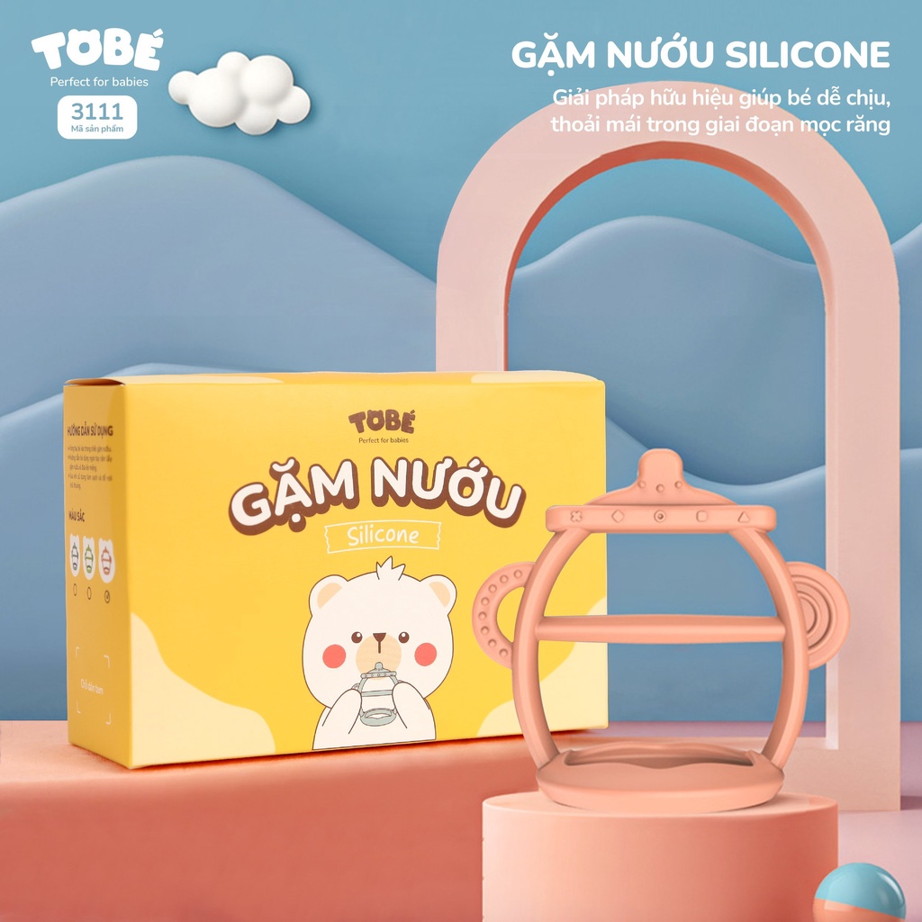 Gặm nướu silicone Tobé phiên bản Galaxy và Milk Bottle (kèm hộp đựng)