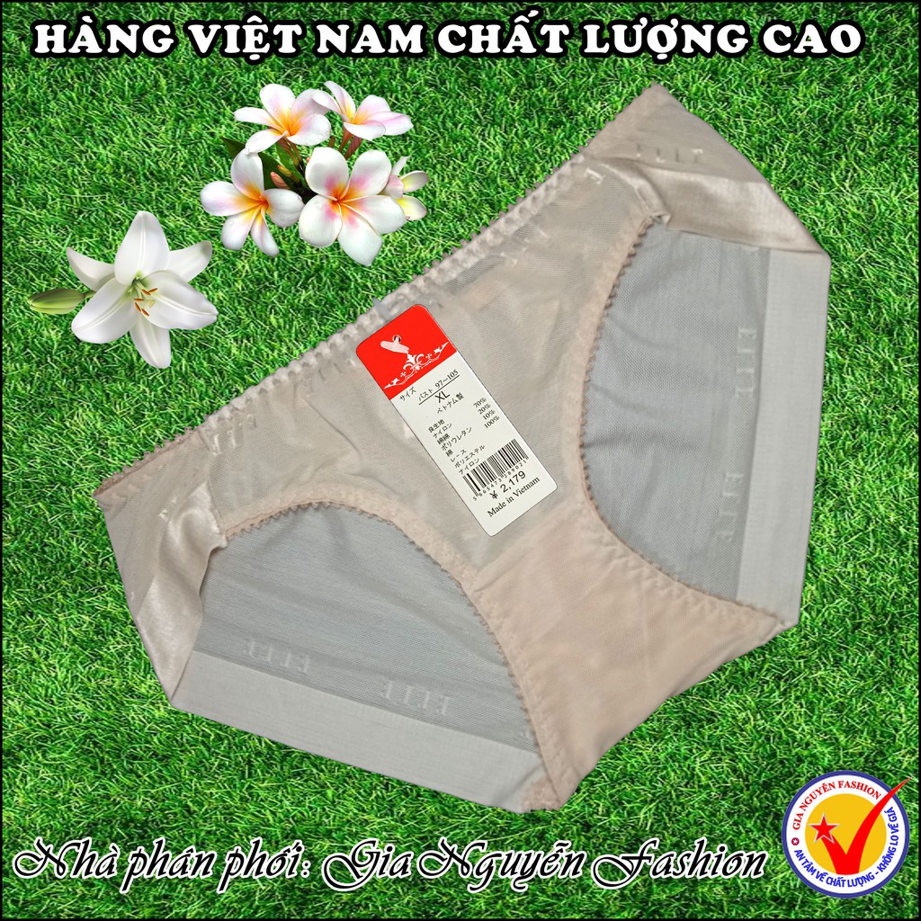 Hàng Việt Nam: Set 5 Quần lót nữ, chất liệu lưới 3D, co giãn 4 chiều