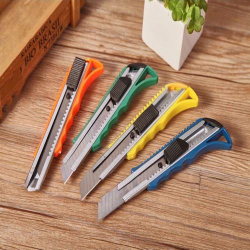 (Siêu Rẻ) Dao Rọc Giấy Cắt Giấy Tiện Dụng Size Lớn Dao Dài 15cm Lưỡi 100cm*18mm