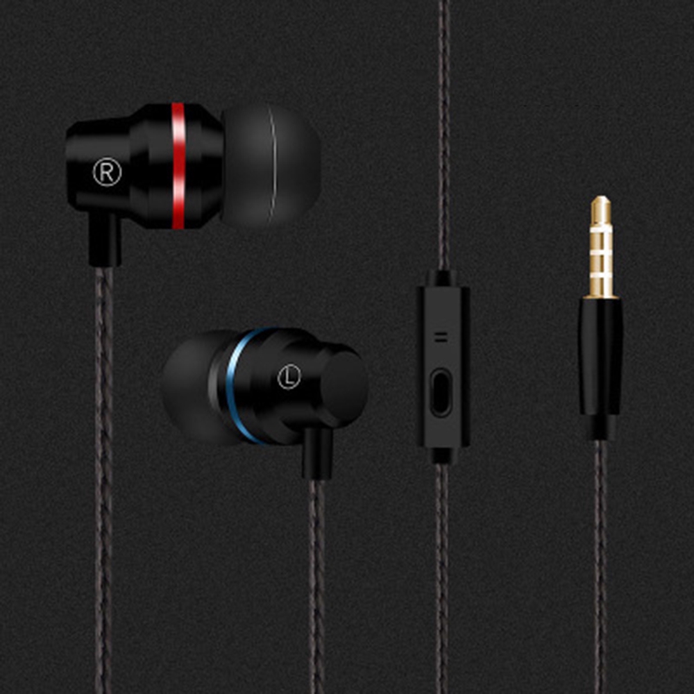 Tai nghe nhét tai âm trầm HiFi giắc cắm 3.5mm có mic thoại