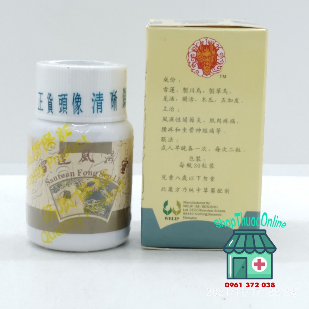 TUYẾT LIÊN PHONG THẤP LINH  lọ 30 viên