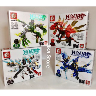 Combo 4 Bộ đồ chơi Lego xếp hình Ninja sấm sét- Bộ xếp hình lắp ráp- bộ lego Jika Store