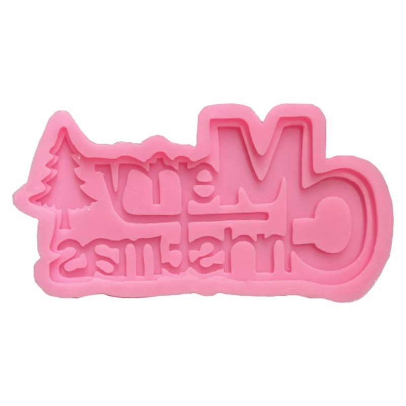 Khuôn Silicone Tạo Hình Chữ Merry Christmas Trang Trí Bánh