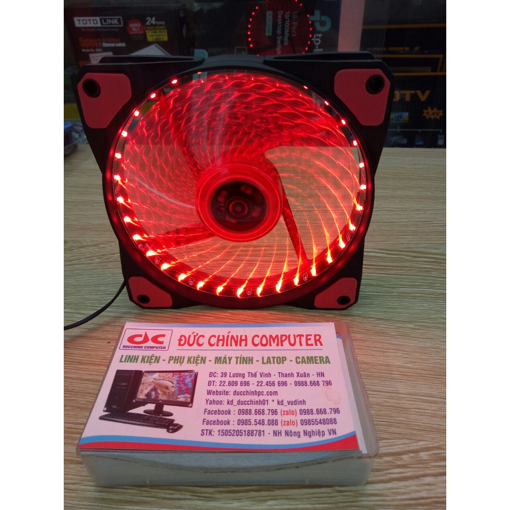 Fan hông Case 12*12cm 33 Led Red