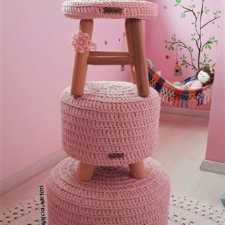 Ghế đôn bọc len