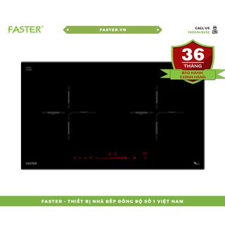 Bếp Đôi Từ Faster FS 728SI Kính Schott Ceran Đức, bếp từ faster fs728si, tiết kiệm điện, cảm ứng chống tràn, kính schott
