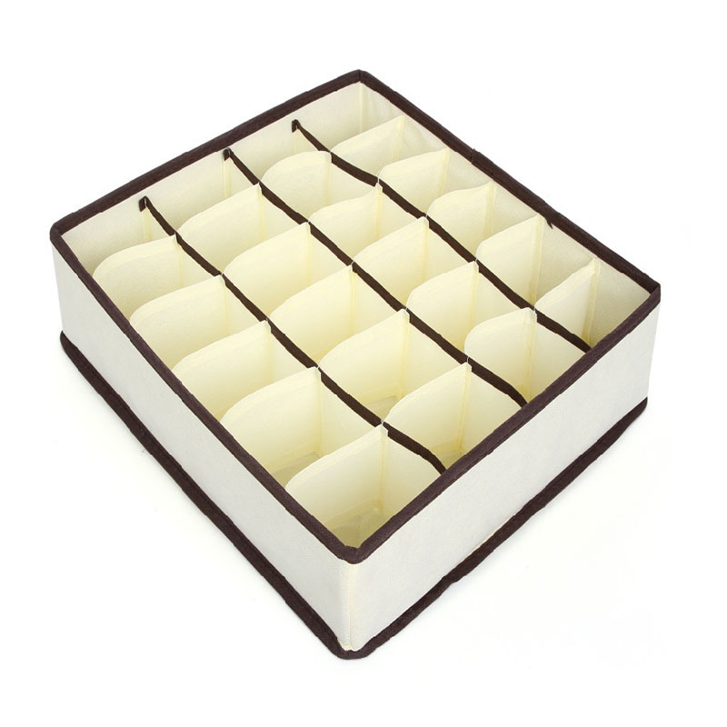 Hộp Vải Không Dệt 6 Ngăn Đựng Đồ Lót/Tất/Tất 24 Ngăn 8 Ngăn 7 Ngăn