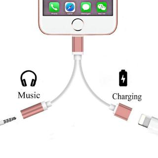Dây Cáp Chuyển Đổi 2 Trong 1 Cho Tai Nghe iphone