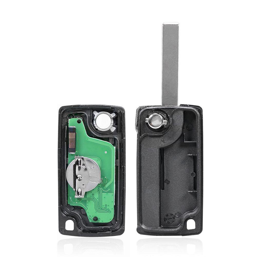 Chìa Khóa Điều Khiển Từ Xa 4 Nút 433MHz Bền Bỉ Chuyên Dụng Cho Peugeot