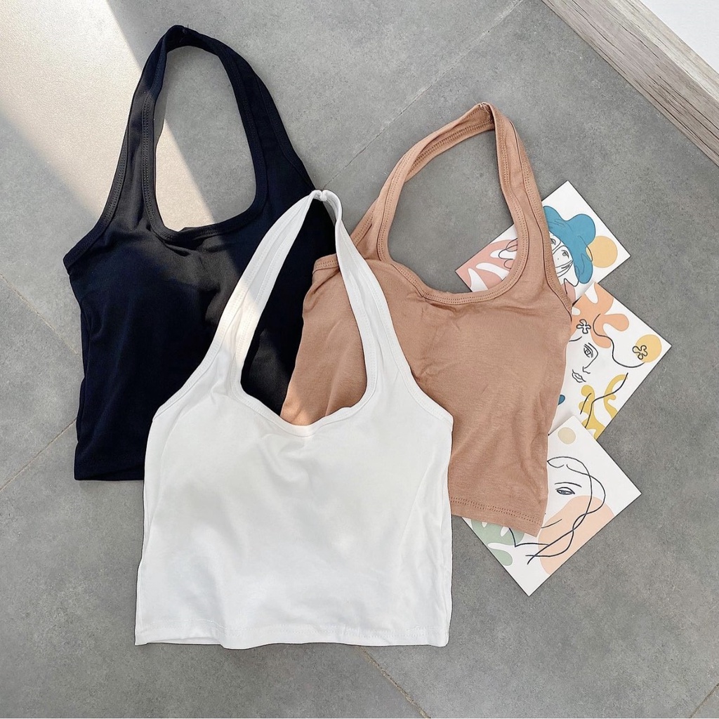 Áo thun croptop vòng dây cổ A2218 SUSTORE