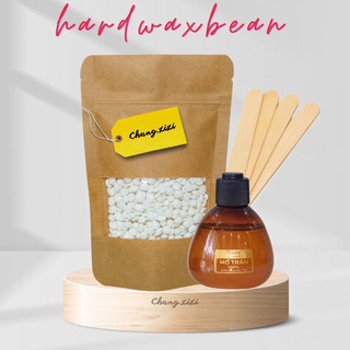 Sáp wax lông Hard wax bean triệt lông gói 100gam sáp, sáp wax bám lông siêu tốt ít nóng